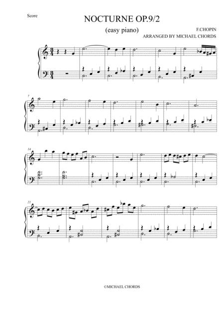 Free Sheet Music Nocturne Op 9 2