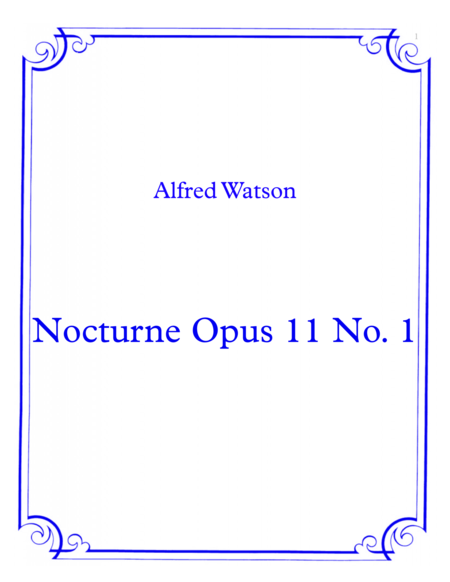 Free Sheet Music Nocturne Opus 11 No 1