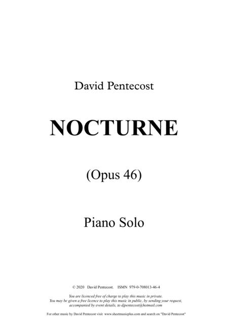 Free Sheet Music Nocturne Opus 46