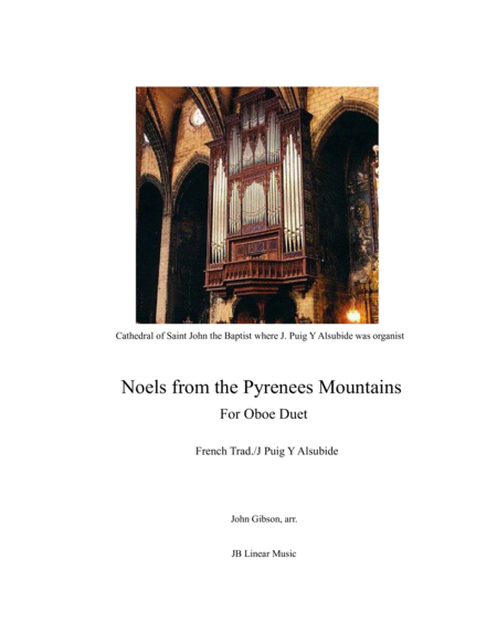 Free Sheet Music Noels From The Pyrenees Mountains Oboe Duet