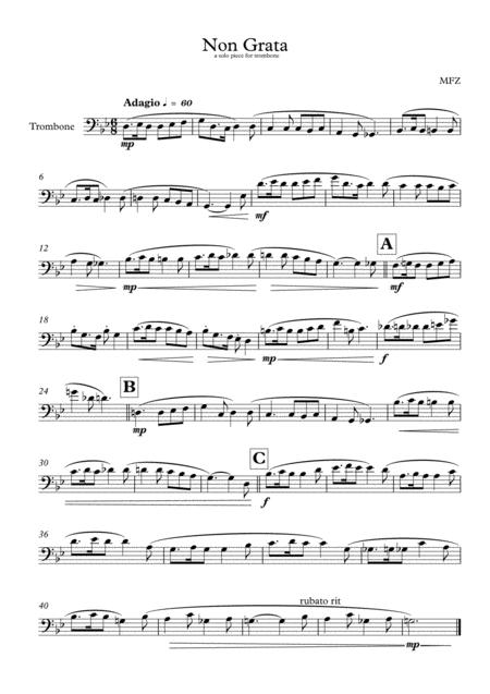 Free Sheet Music Non Grata