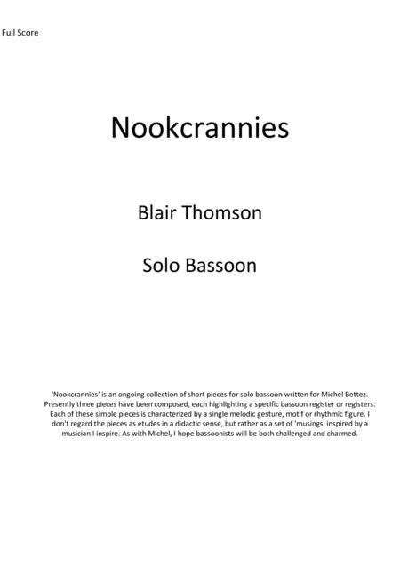 Free Sheet Music Nookcrannies