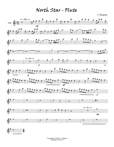 North Star Flute Sheet Music