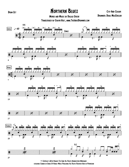 Free Sheet Music Northern Blues