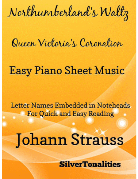 Free Sheet Music Northumberlands Waltz Queen Victorias Coronation Easy Piano Sheet Music