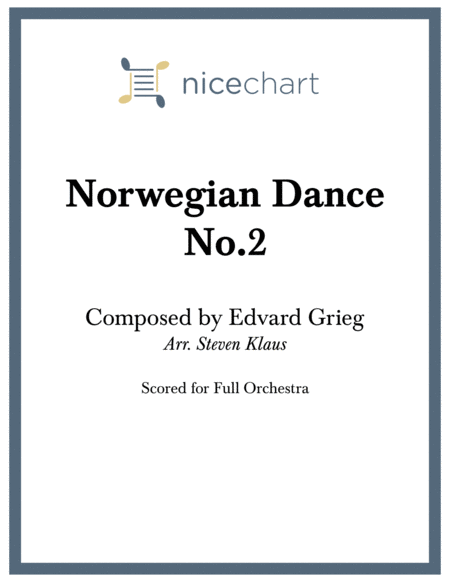 Norweigan Dance No 2 Score Parts Sheet Music