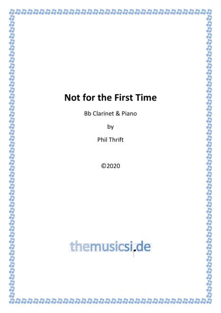 Free Sheet Music Not For The First Time