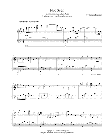 Free Sheet Music Not Seen