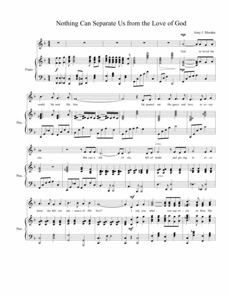 Free Sheet Music Nothing Can Separate Us From The Love Of God Ssa