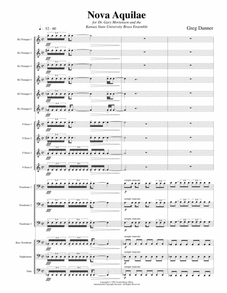 Free Sheet Music Nova Aquilae