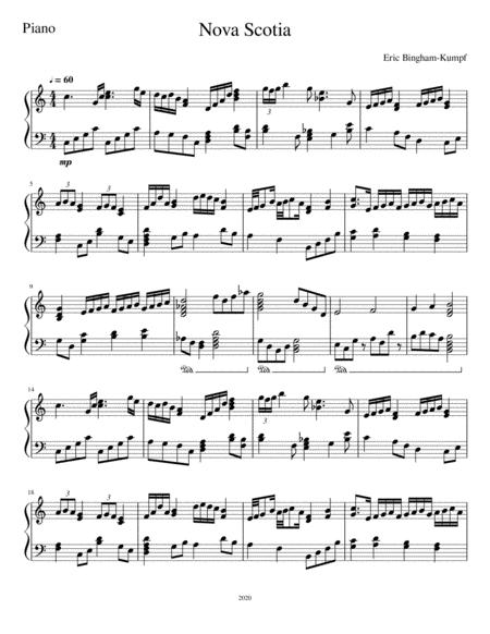 Free Sheet Music Nova Scotia