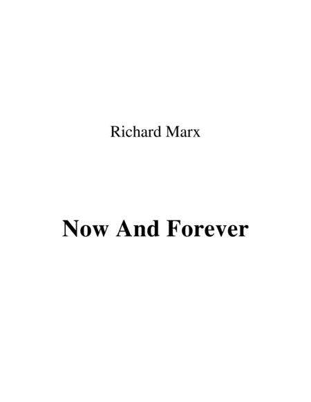Now And Forever Lead Sheet By Richard Marx Sheet Music