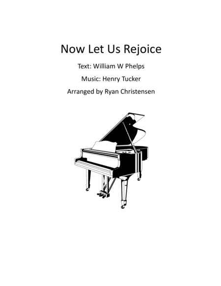 Now Let Us Rejoice Sheet Music