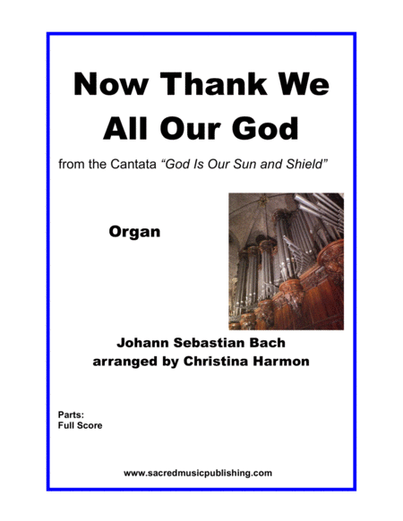 Now Thank We All Our God Organ Sheet Music