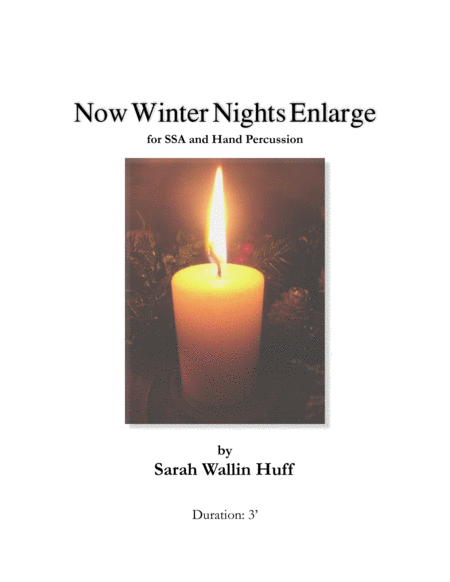 Free Sheet Music Now Winter Nights Enlarge