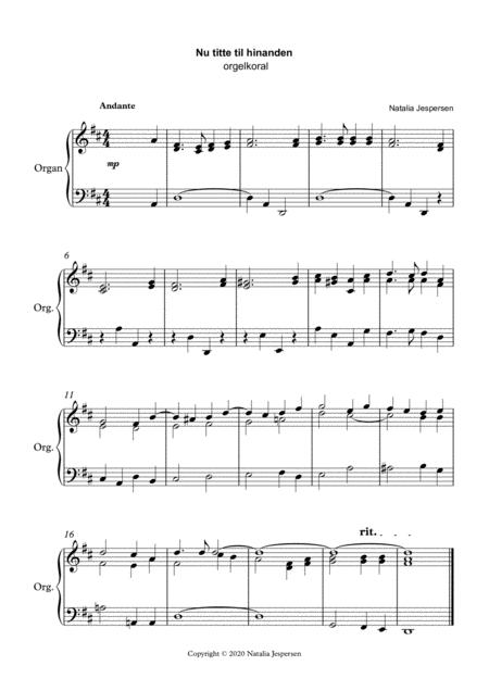 Nu Titte Til Hinanden Sheet Music