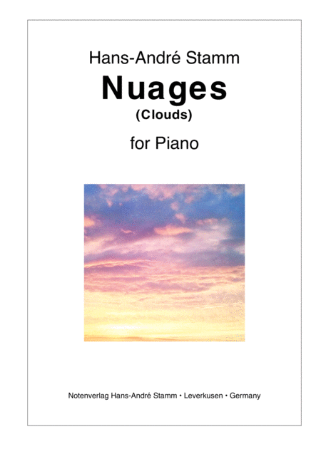 Free Sheet Music Nuages Clouds For Piano