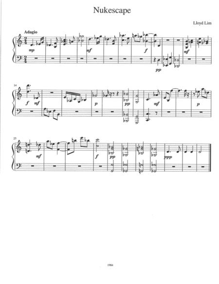 Free Sheet Music Nukescape