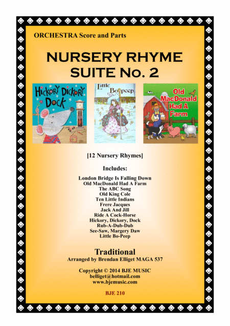 Nursery Rhyme Suite No 2 Orchestra Score And Parts Sheet Music