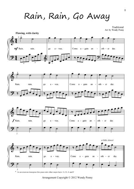 Free Sheet Music Nursery Rhymes For Piano Book 4