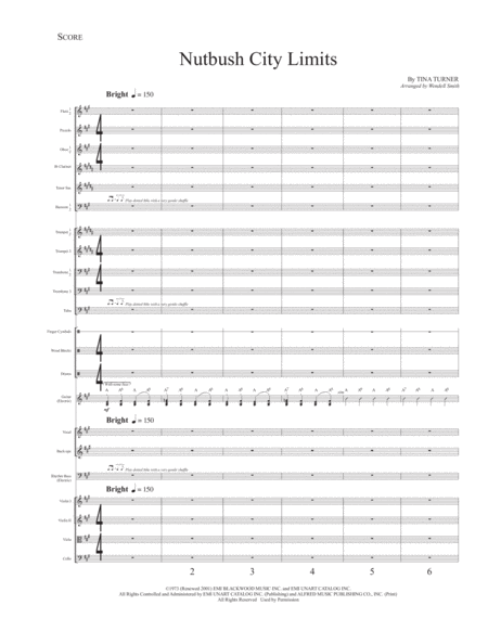 Free Sheet Music Nutbush City Limits