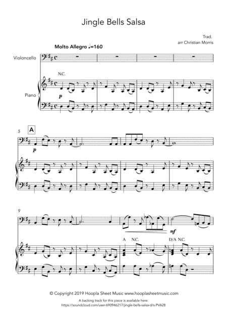 Nutcracker Ballet March For Strings And Piano Double Bass Part Sheet Music