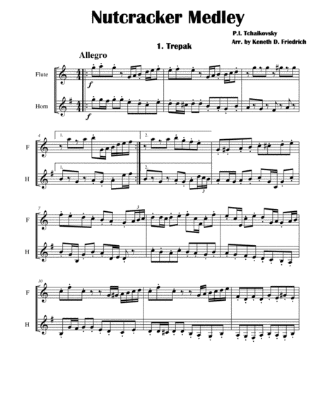 Nutcracker Medley Sheet Music