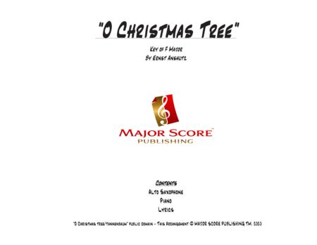 O Christmas Tree Alto Saxophone Piano F Major Sheet Music