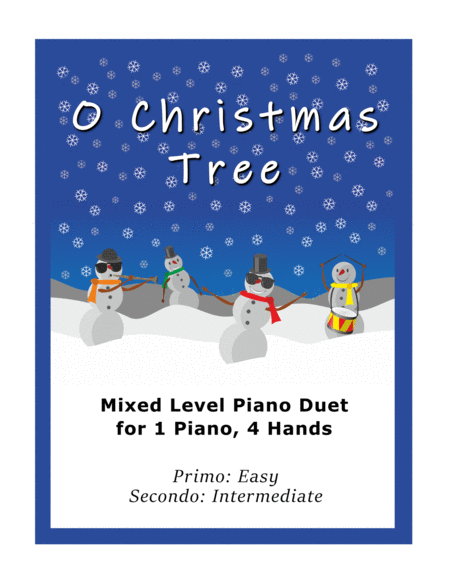 O Christmas Tree Easy Piano Duet 1 Piano 4 Hands Sheet Music