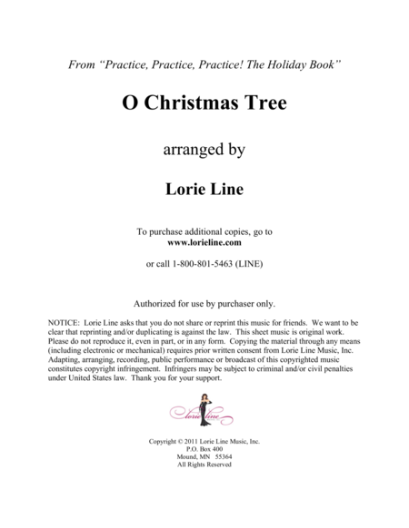 O Christmas Tree Easy Sheet Music