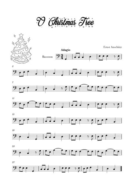 O Christmas Tree For Bassoon Sheet Music