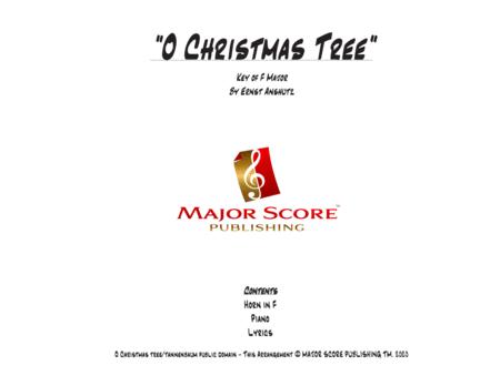 Free Sheet Music O Christmas Tree Horn Piano F Major