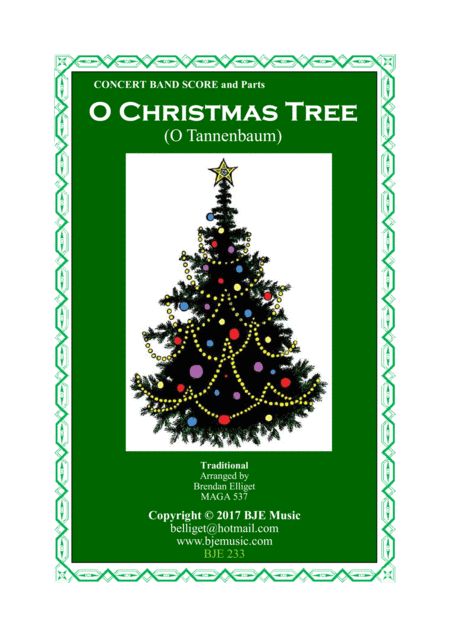 Free Sheet Music O Christmas Tree O Tan Nba M Concert Band Score And Parts Pdf