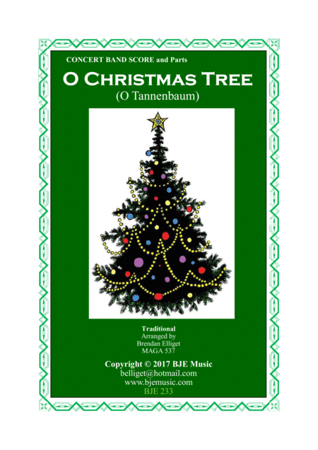 O Christmas Tree O Tan Nba M Concert Band Score And Parts Pdf Sheet Music