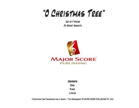 O Christmas Tree Oboe Piano F Major Sheet Music