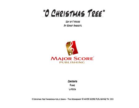Free Sheet Music O Christmas Tree Solo Piano F Major