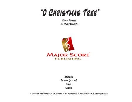 O Christmas Tree Trumpet Bb Piano F Major Sheet Music