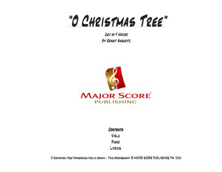 Free Sheet Music O Christmas Tree Viola Piano F Major