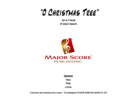 Free Sheet Music O Christmas Tree Vocal Piano F Major