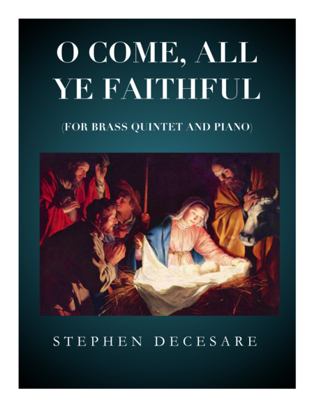 O Come All Ye Faithful For Brass Quintet Sheet Music