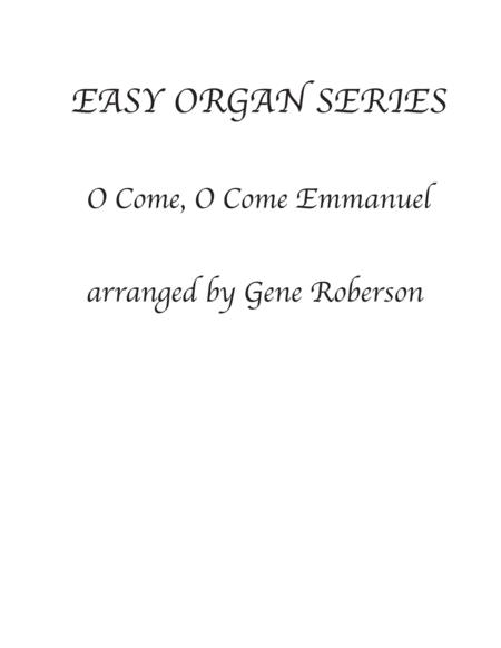 Free Sheet Music O Come O Come Emmanuel Easy Organ Series
