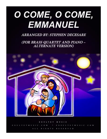 O Come O Come Emmanuel For Brass Quartet And Piano Alternate Version Sheet Music