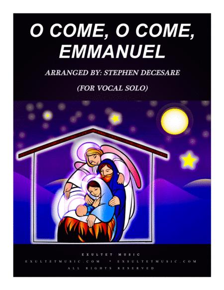 Free Sheet Music O Come O Come Emmanuel For Vocal Solo