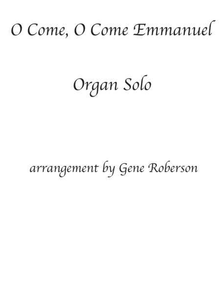 O Come O Come Emmanuel Organ Solo Sheet Music