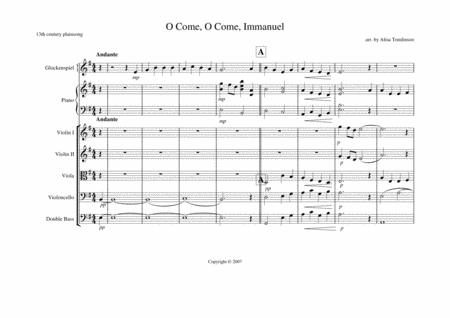 O Come O Come Immanuel Piano Feature Sheet Music