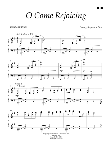 O Come Rejoicing Sheet Music