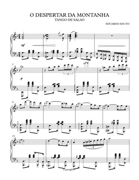 O Despertar Da Montanha Sheet Music