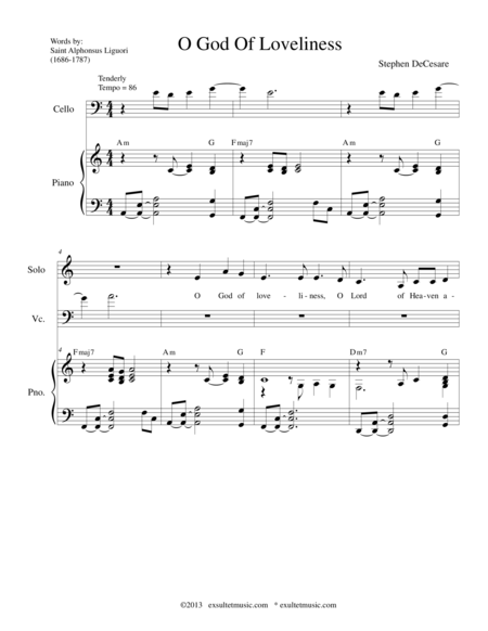 O God Of Loveliness Sheet Music