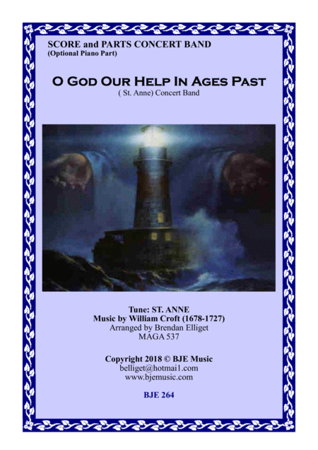 O God Our Help In Ages Part Concert Band With Optional Strings Score And Parts Pdf Sheet Music