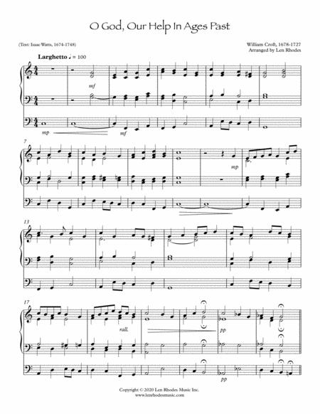 O God Our Help In Ages Past Organ Solo Sheet Music